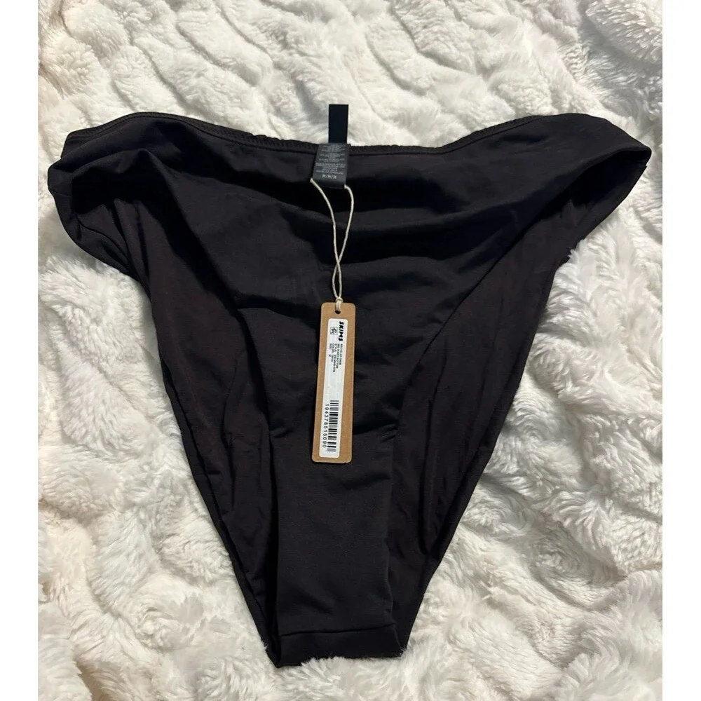 Skims dipped Mid coverage Swim Bottom onyx